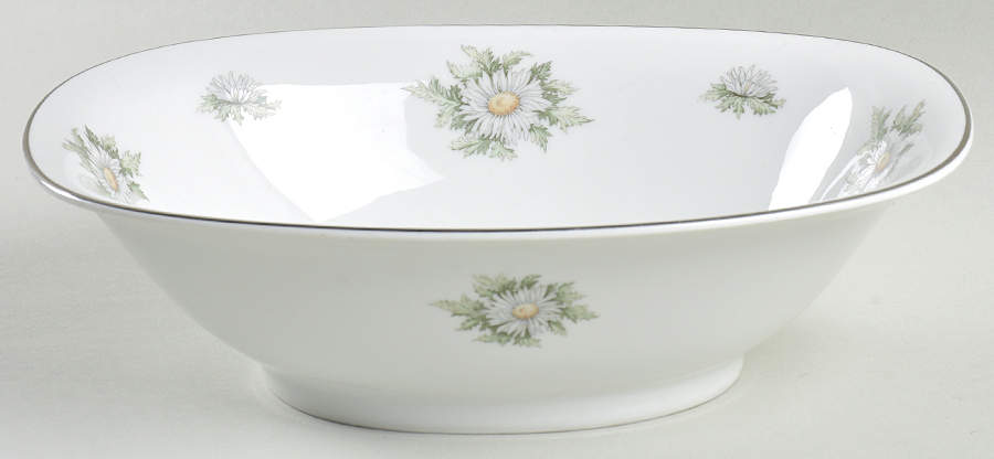 Silver Thistle 9" Oval Vegetable Bowl by Franconia-Krautheim & Adelburg-1