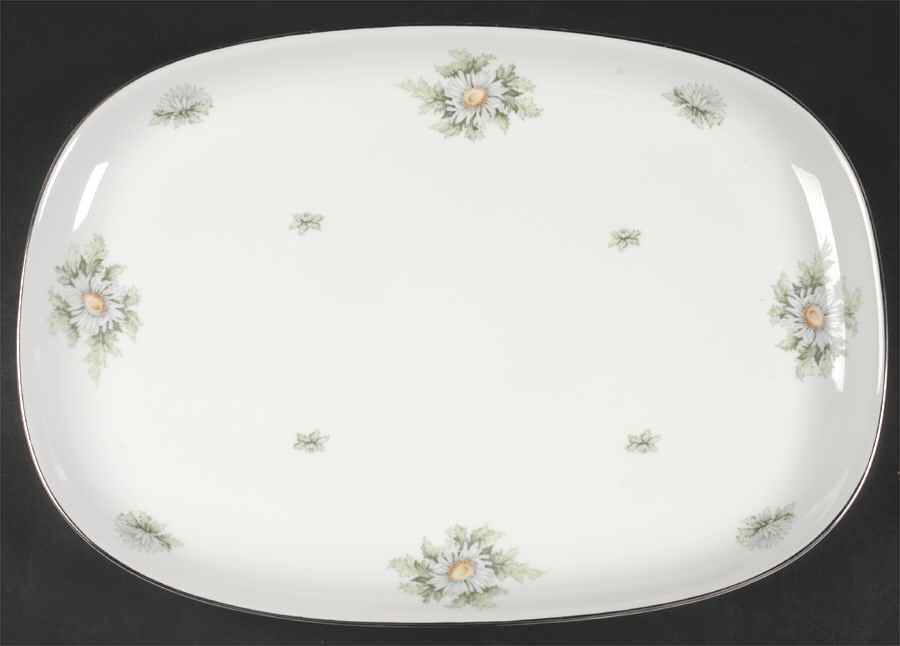 Silver Thistle 15" Oval Serving Platter by Franconia-Krautheim & Adelburg-1