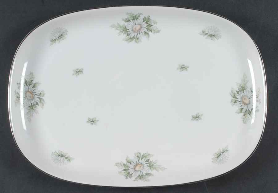 Silver Thistle 13" Oval Serving Platter by Franconia-Krautheim & Adelburg-1