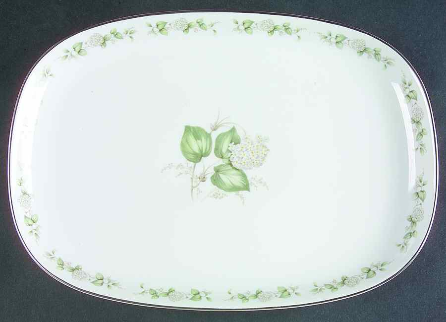 Summer Bloom 11" Oval Serving Platter by Franconia-Krautheim & Adelburg-1