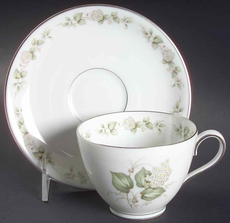 Summer Bloom Flat Cup & Saucer Set by Franconia-Krautheim & Adelburg-1