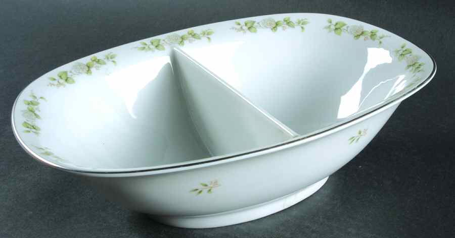 Summer Bloom 10" Oval Divided Vegetable Bowl by Franconia-Krautheim & Adelburg-1