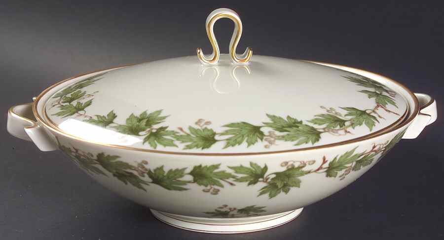 Sycamore (Center Decal) Round Covered Vegetable by Franconia-Krautheim & Adelburg-1