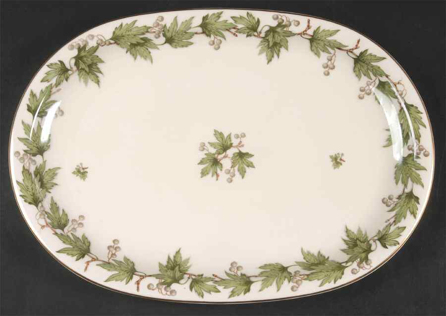 Sycamore (Center Decal) 15" Oval Serving Platter by Franconia-Krautheim & Adelburg-1