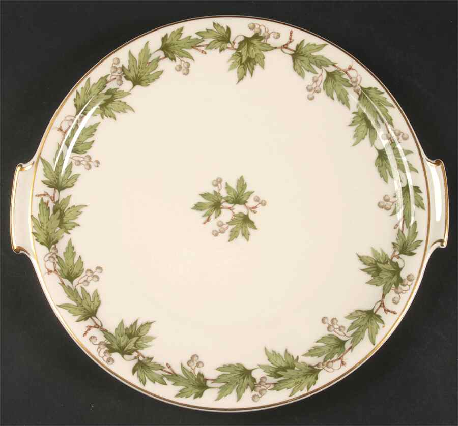 Sycamore (Center Decal) Handled Cake Plate by Franconia-Krautheim & Adelburg-1