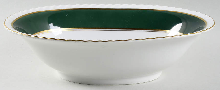 Teal 10" Oval Vegetable Bowl by Franconia-Krautheim & Adelburg-1