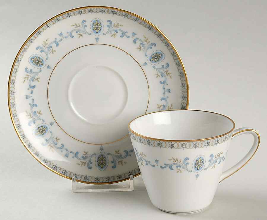 Toscana Flat Cup & Saucer Set by Franconia-Krautheim & Adelburg-1