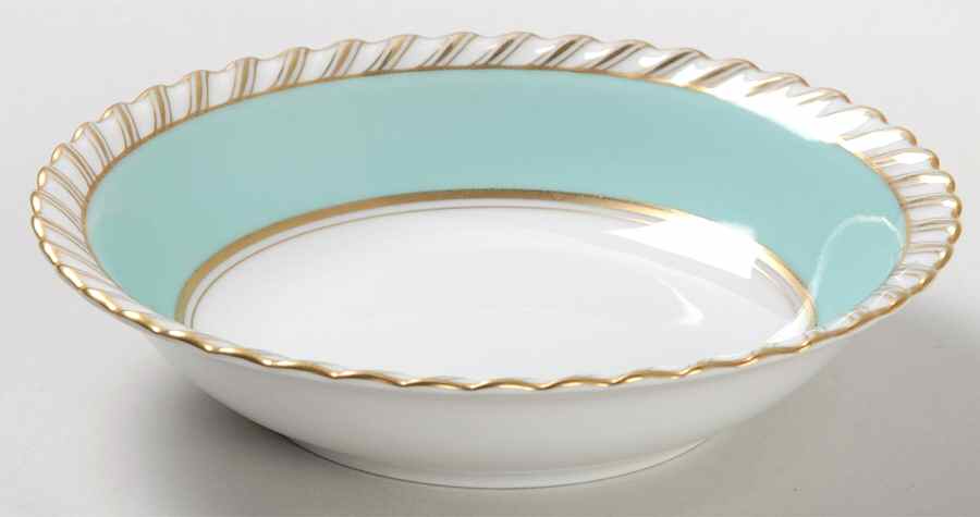 Turquoise Fruit/Dessert (Sauce) Bowl by Franconia-Krautheim & Adelburg-1