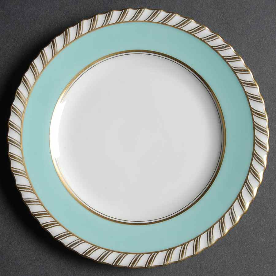 Turquoise Bread & Butter Plate by Franconia-Krautheim & Adelburg-1