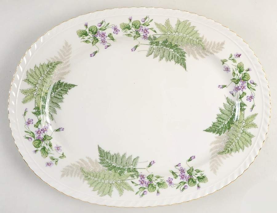 Woodland 15" Oval Serving Platter by Franconia-Krautheim & Adelburg-1