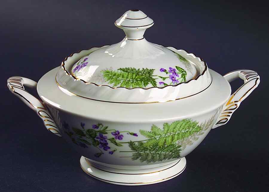 Woodland Sugar Bowl & Lid by Franconia-Krautheim & Adelburg-1