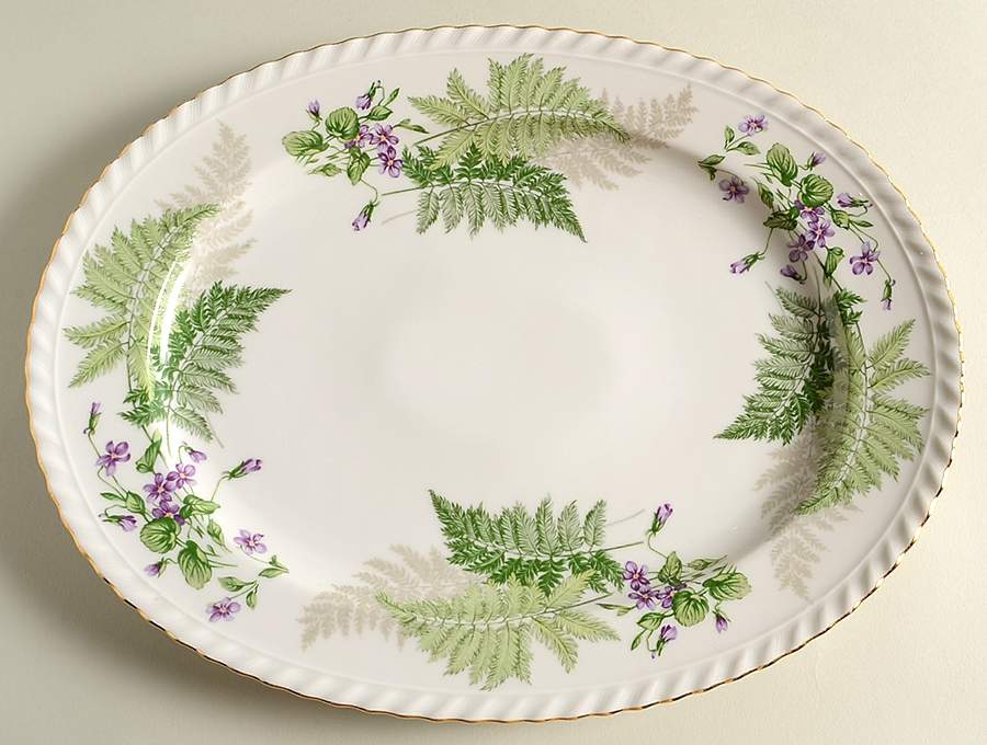Woodland 13" Oval Serving Platter by Franconia-Krautheim & Adelburg-1