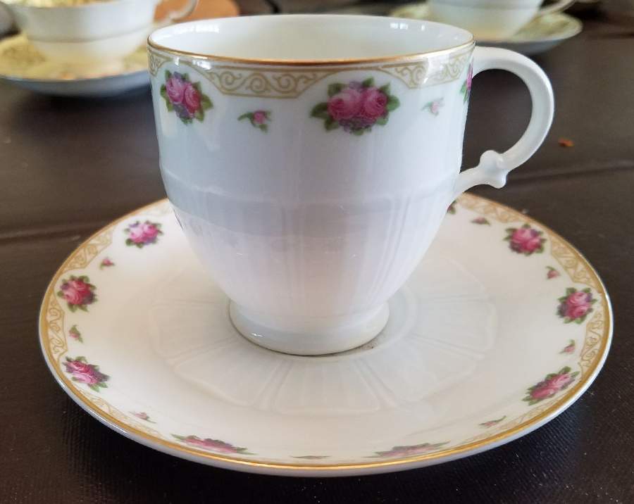 17539 Footed Cup & Saucer Set by Fraureuth-1