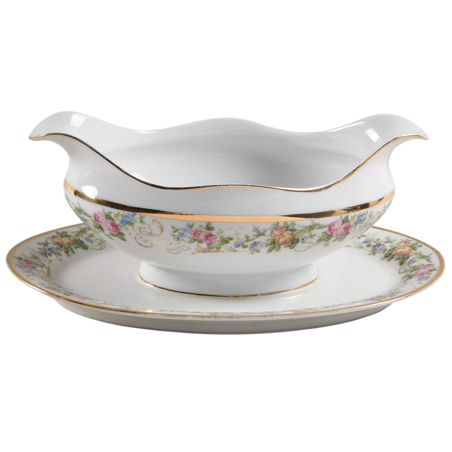 22532 Gravy Boat with Attached Underplate by Fraureuth-1