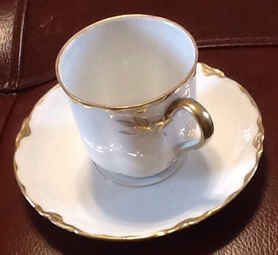 Aurora Flat Demitasse Cup & Saucer Set by Fraureuth-1