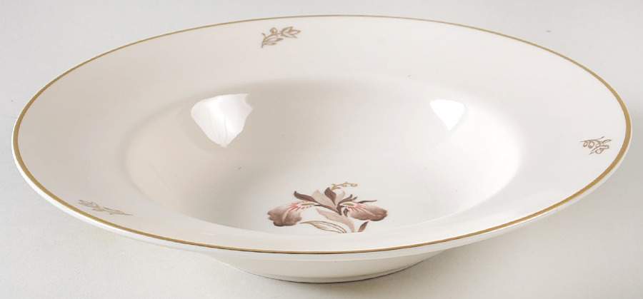 Brown Iris Rim Soup Bowl by Lunning, Frederik-1