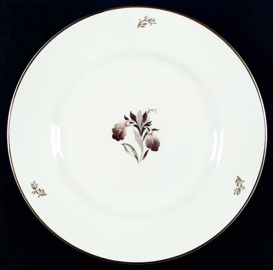 Brown Iris Dinner Plate by Lunning, Frederik-1