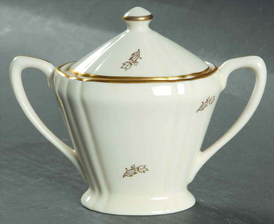 Brown Iris Mini Sugar Bowl & Lid by Lunning, Frederik-1