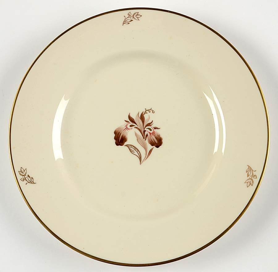 Brown Iris Salad Plate by Lunning, Frederik-1