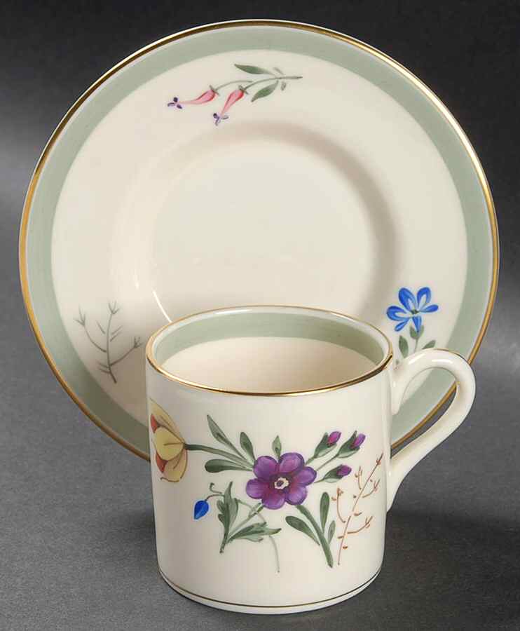 Virginia Gardens Flat Demitasse Cup & Saucer Set by Lunning, Frederik-1