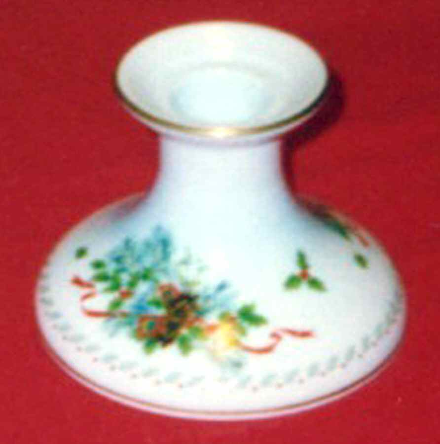 Deck The Halls Single Light Candlestick by Franklin Porcelain-1