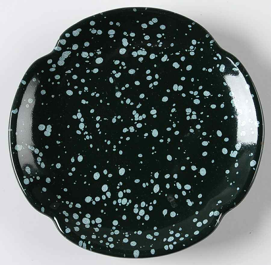 Country Green Bread & Butter Plate by Frankoma-1