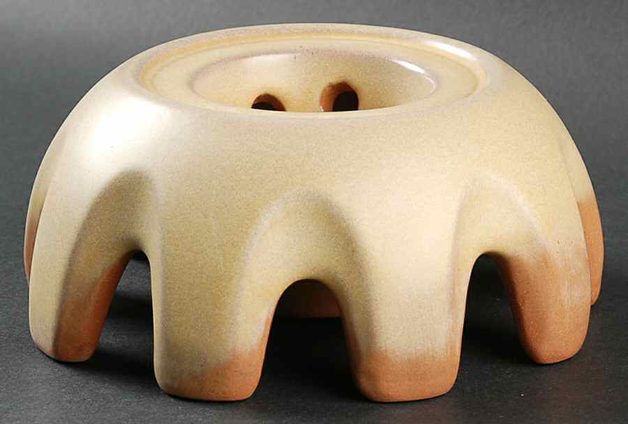 Lazy Bones (Desert Gold) China Warmer Stand by Frankoma-1