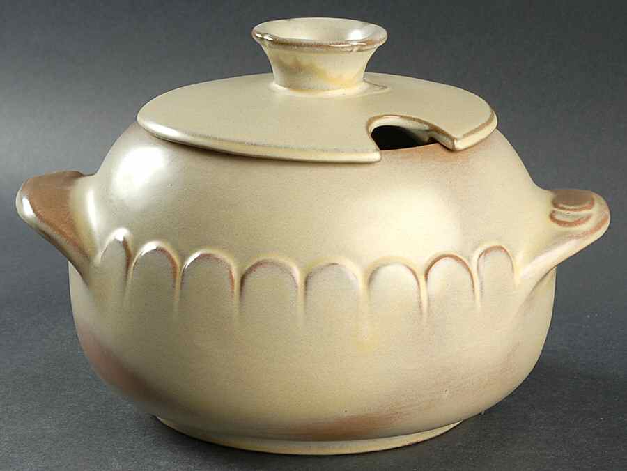 Lazy Bones (Desert Gold) Tureen &  Lid by Frankoma-1