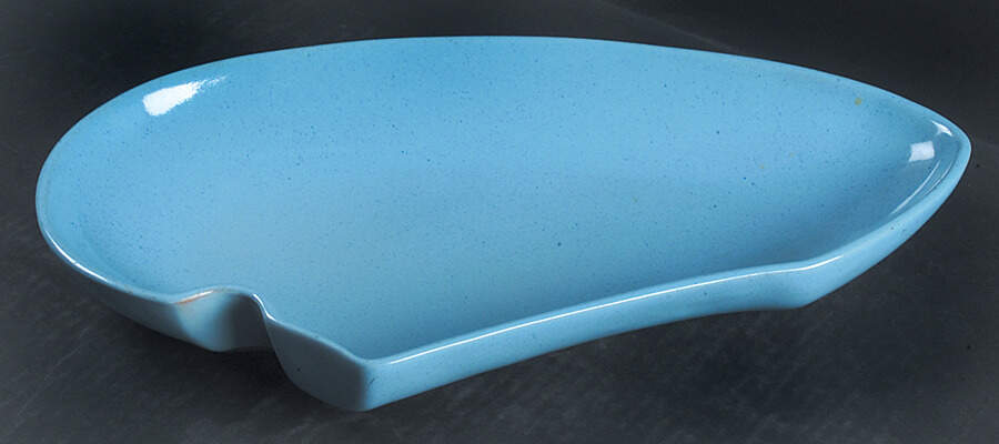 Lazy Bones Blue 15" Oval Serving Platter by Frankoma-1