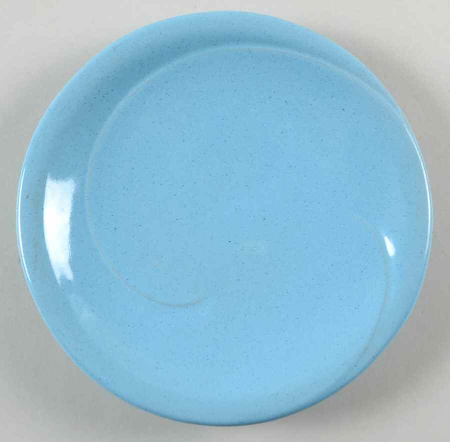 Lazy Bones Blue Bread & Butter Plate by Frankoma-1