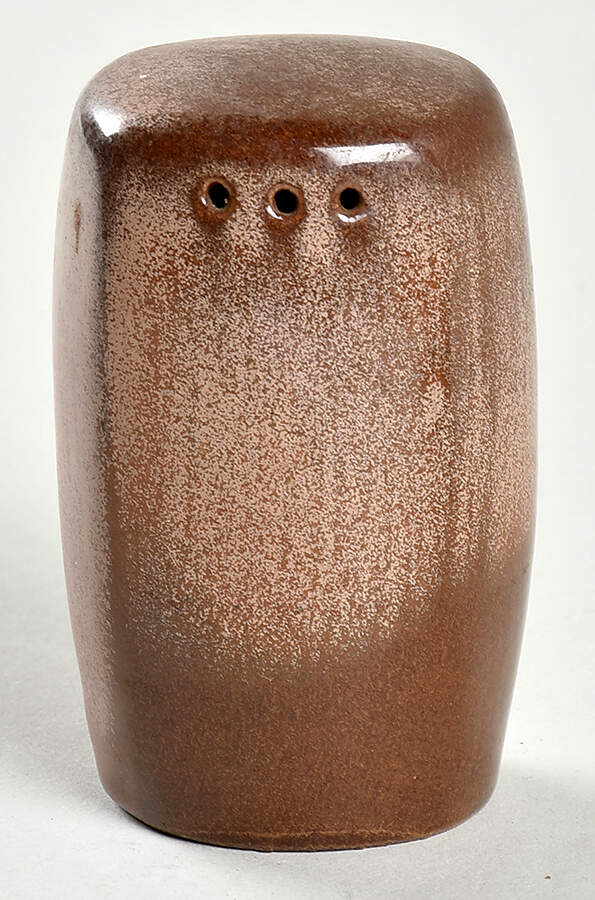 Lazy Bones Brown Satin Salt Shaker by Frankoma-1