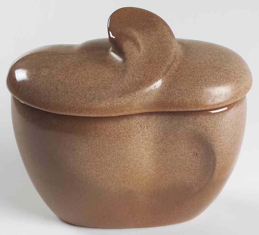 Lazy Bones Cinnamon Sugar Bowl & Lid by Frankoma-1