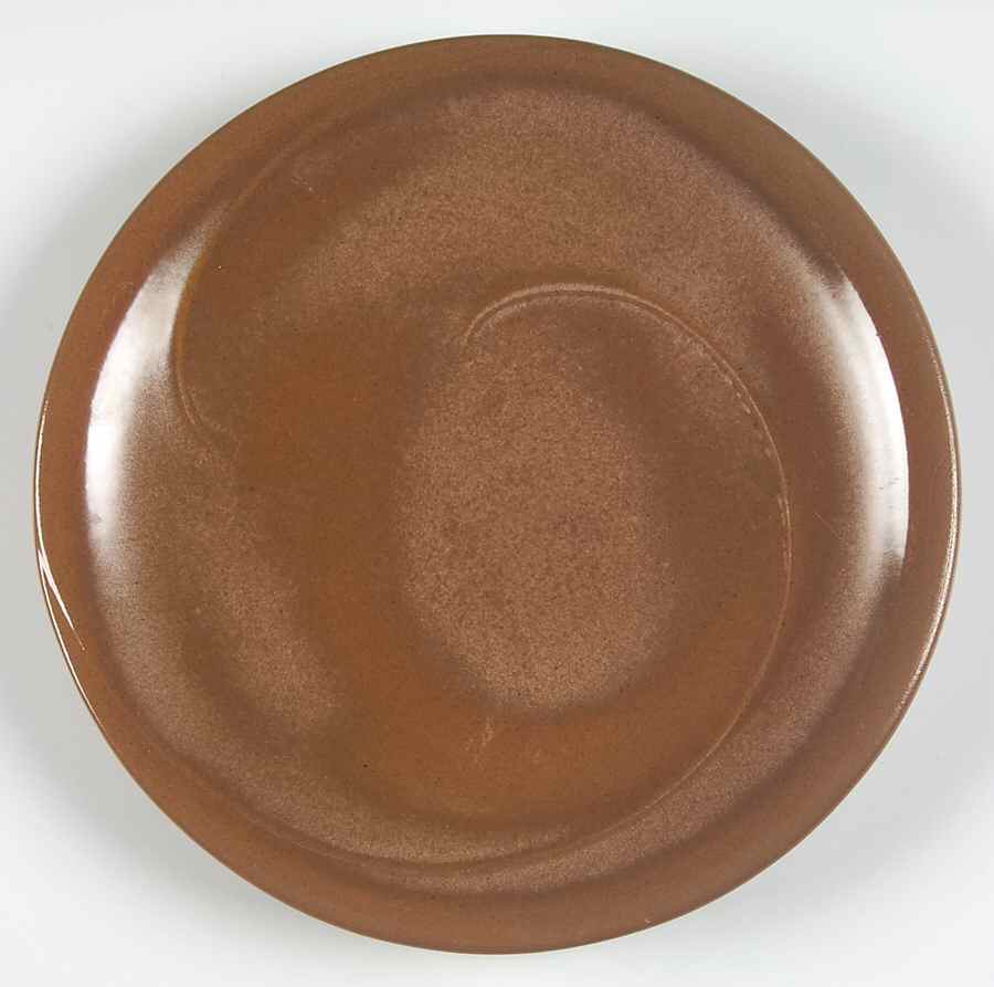 Lazy Bones Cinnamon Dinner Plate by Frankoma-1
