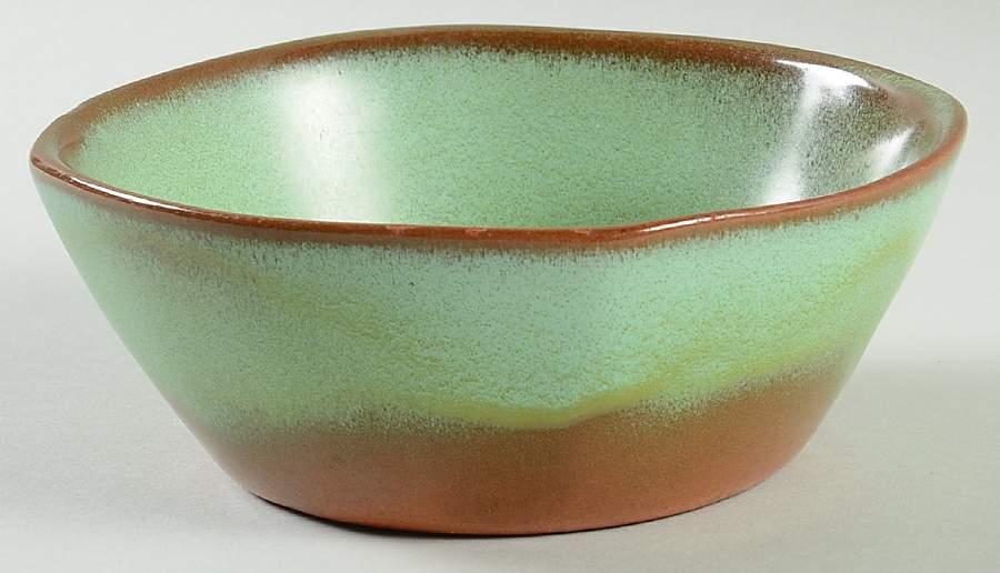 Lazy Bones Prairie Green Coupe Soup Bowl by Frankoma-1