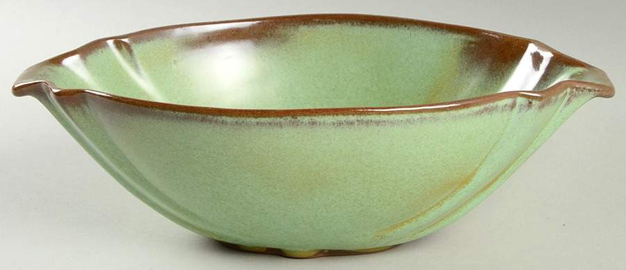 Lazy Bones Prairie Green 9" Oval Vegetable Bowl by Frankoma-1