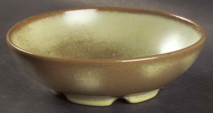 Lazy Bones Prairie Green Gumbo Dish by Frankoma-1
