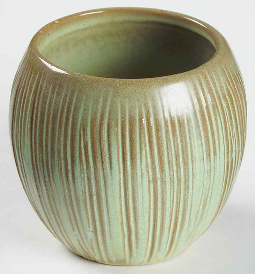 Lazy Bones Prairie Green Coconut Planter by Frankoma-1