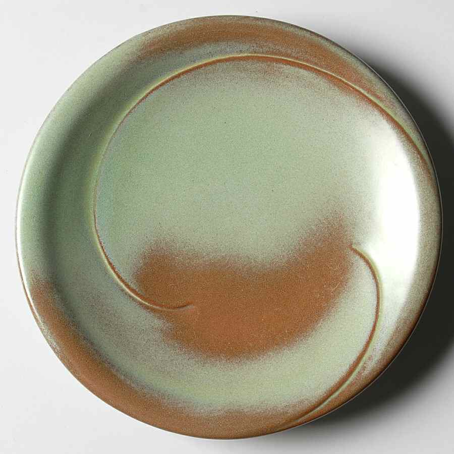 Lazy Bones Prairie Green Bread & Butter Plate by Frankoma-1