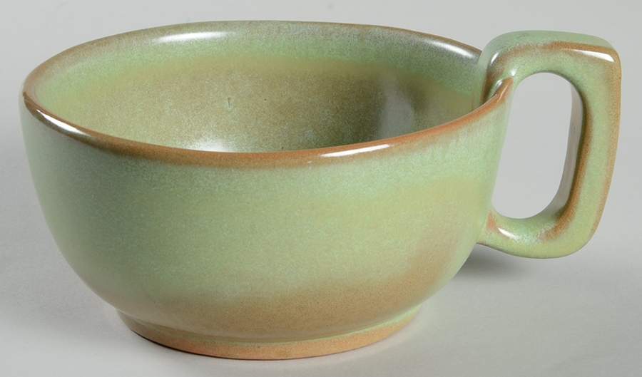 Lazy Bones Prairie Green Soup Mug by Frankoma-1
