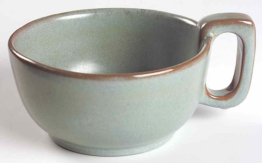 Lazy Bones Woodland Moss Soup Mug by Frankoma-1