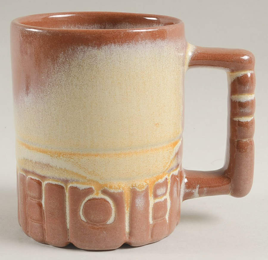Mayan Aztec Desert Gold Mug by Frankoma-1