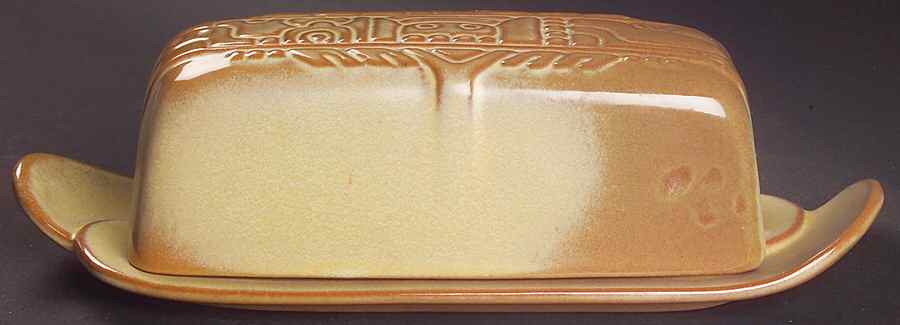 Mayan Aztec Desert Gold 1/4 Lb Covered Butter by Frankoma-1