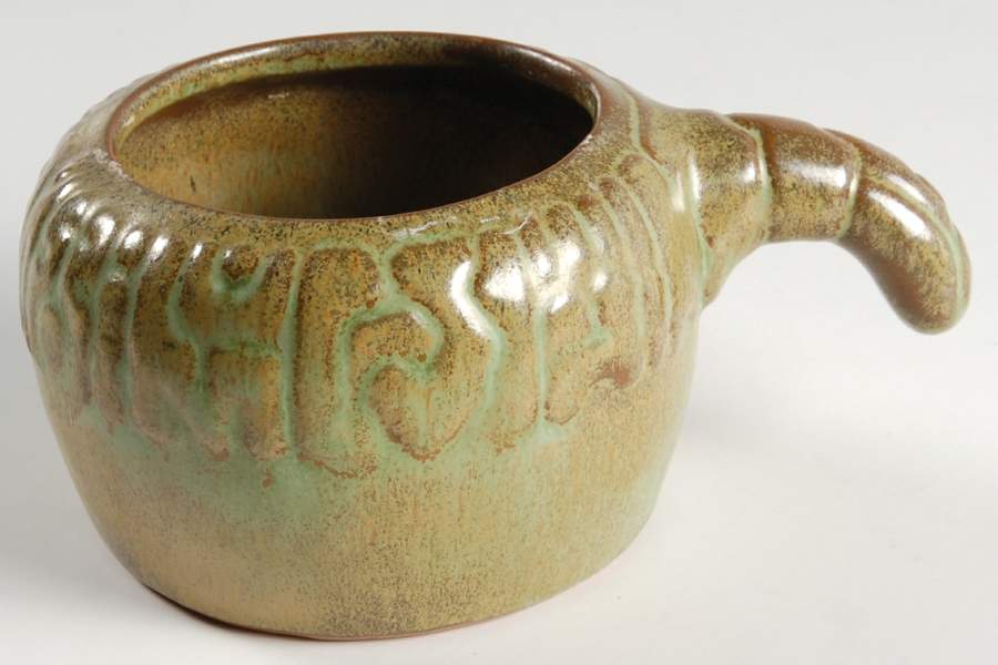Mayan Aztec Prairie Green Individual Casserole No Lid by Frankoma-1