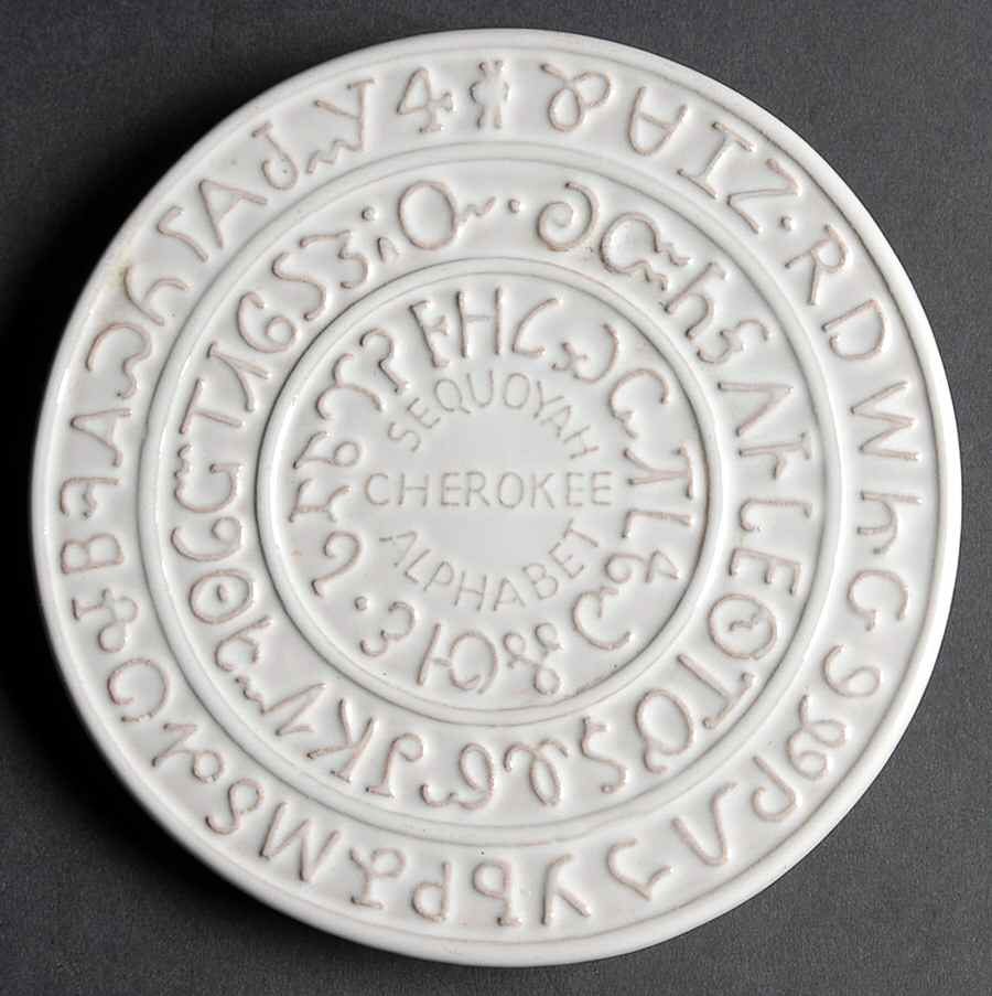 Commemorative Trivets Cherokee Alphabet - No Box by Frankoma-1