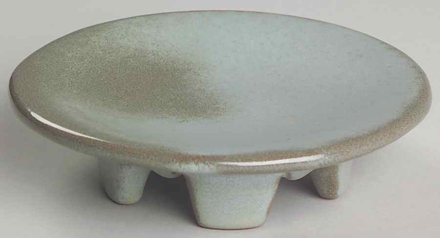 Mayan Aztec Woodland Moss Candleholder by Frankoma-1