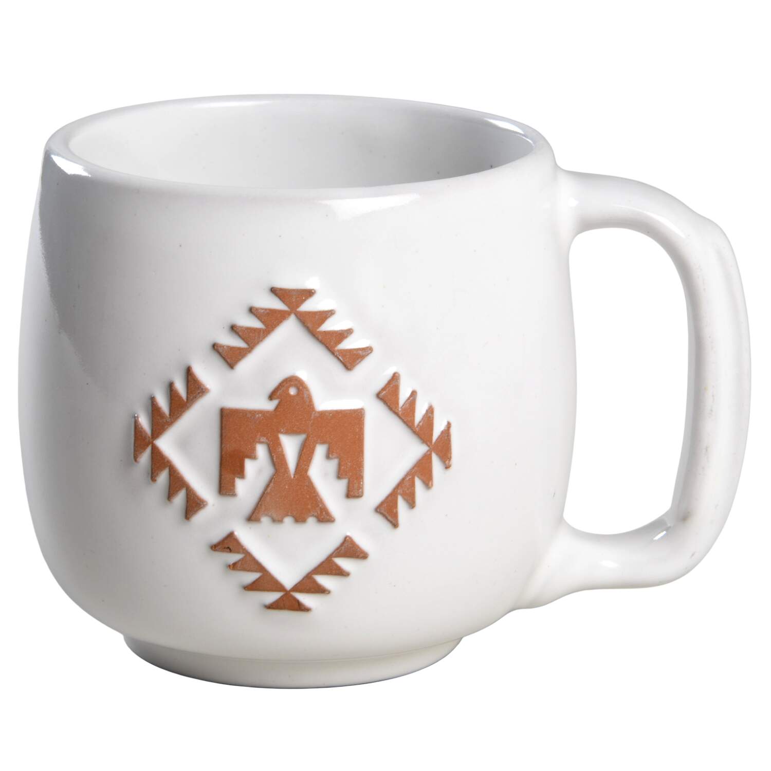 Native American White Large Mug by Frankoma-1