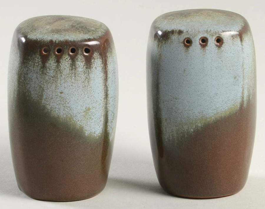 Plainsman Woodland Moss Salt & Pepper Set by Frankoma-1