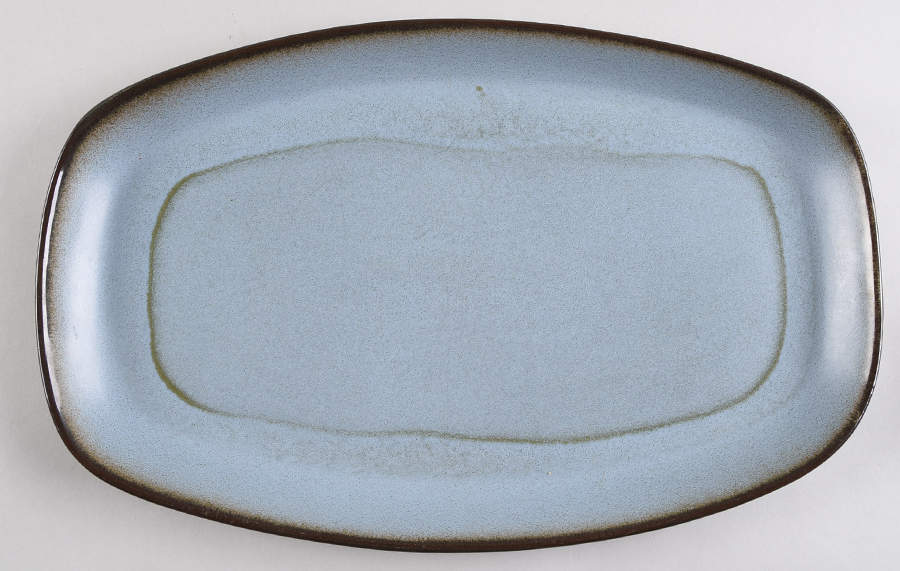 Plainsman Woodland Moss 13" Oval Serving Platter by Frankoma-1