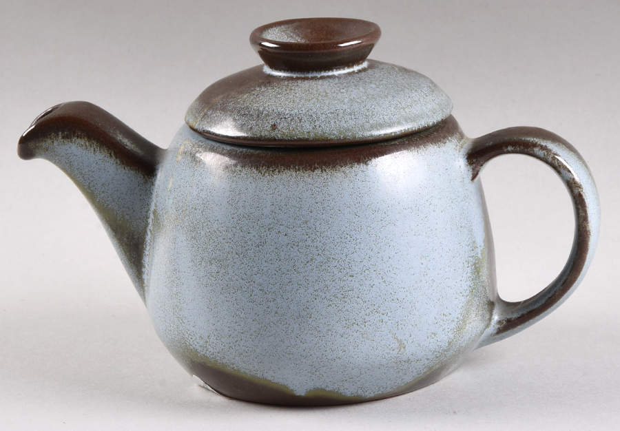 Plainsman Woodland Moss Mini Teapot & Lid by Frankoma-1