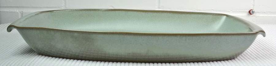 Plainsman Woodland Moss 15" Oval Serving Platter by Frankoma-1